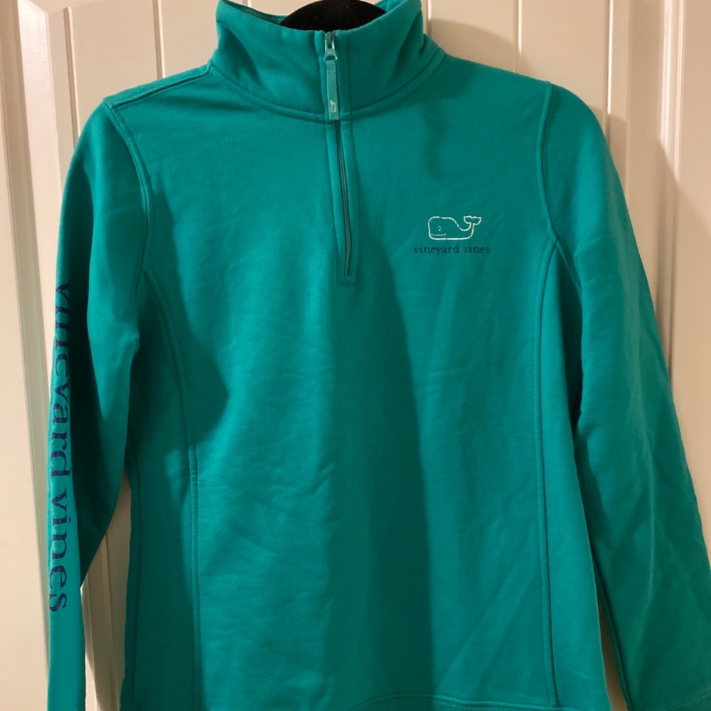 NWT Vineyard Vines 1/4 graphic zip vintage whale - XS